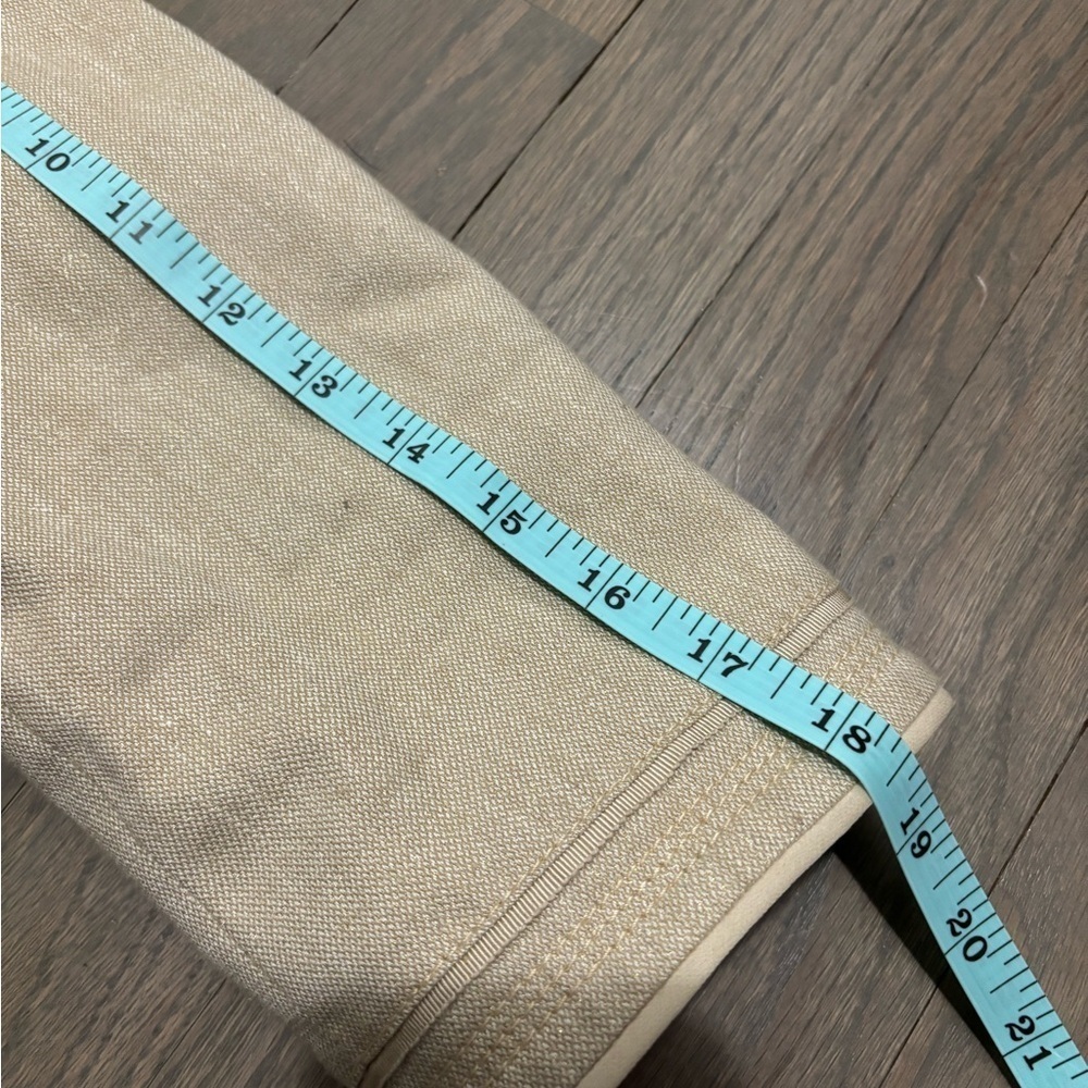 White House Black Market Linen Blend Khaki Jacket Size 6 - Picture 6 of 7